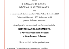 Barzio cittadinanza benemerita agli ex atleti Polvara e Pozzoni